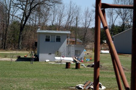 M-37 Drive-In Theatre - Projection And Lot - Photo From Water Winter Wonderland (newer photo)